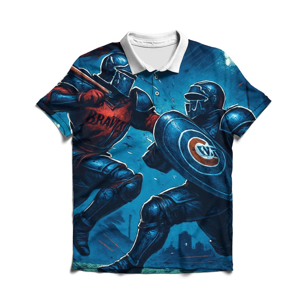 Midnight Diamond Duel designer slim fit polos