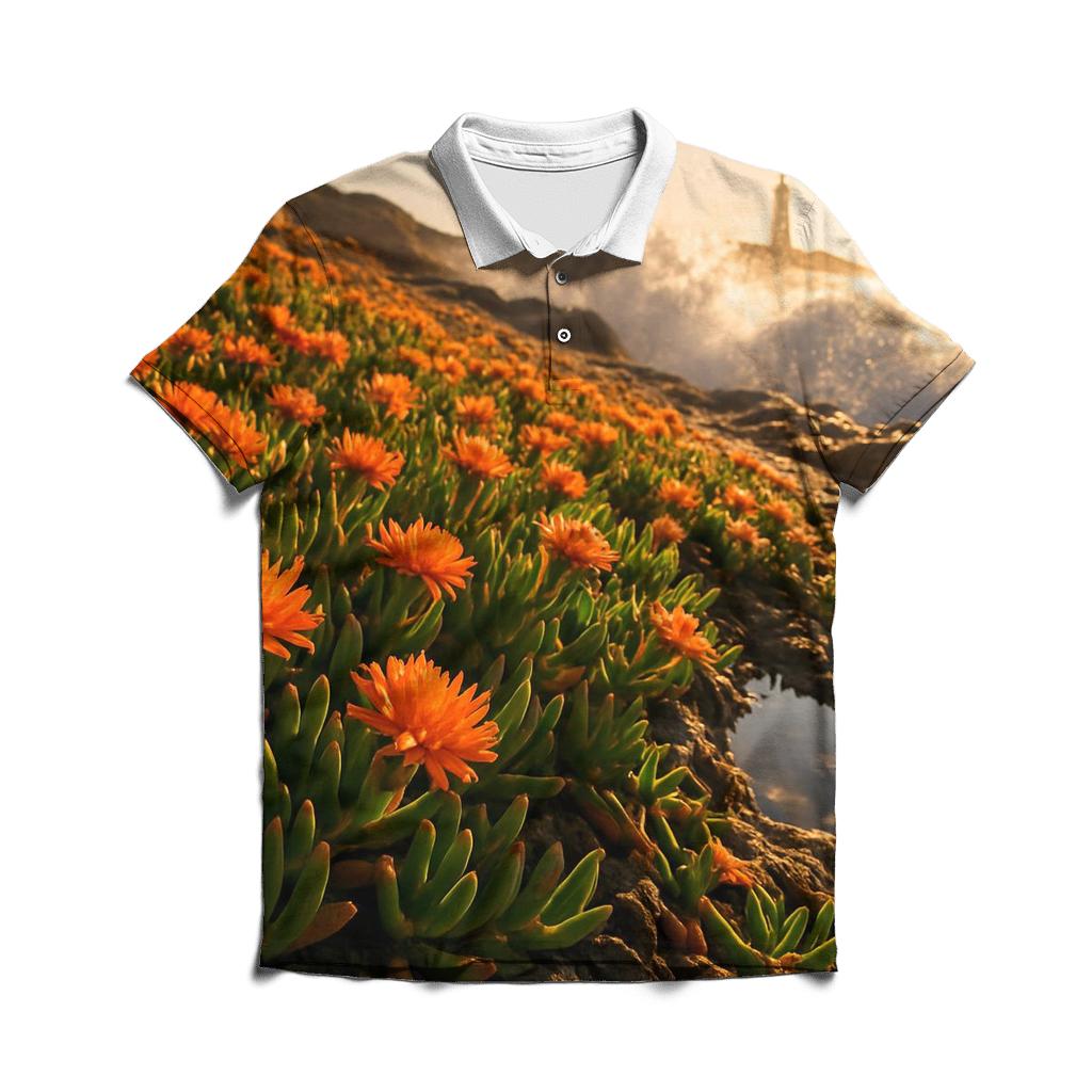 Coastal Iceplant Salt Spray custom polo shirts