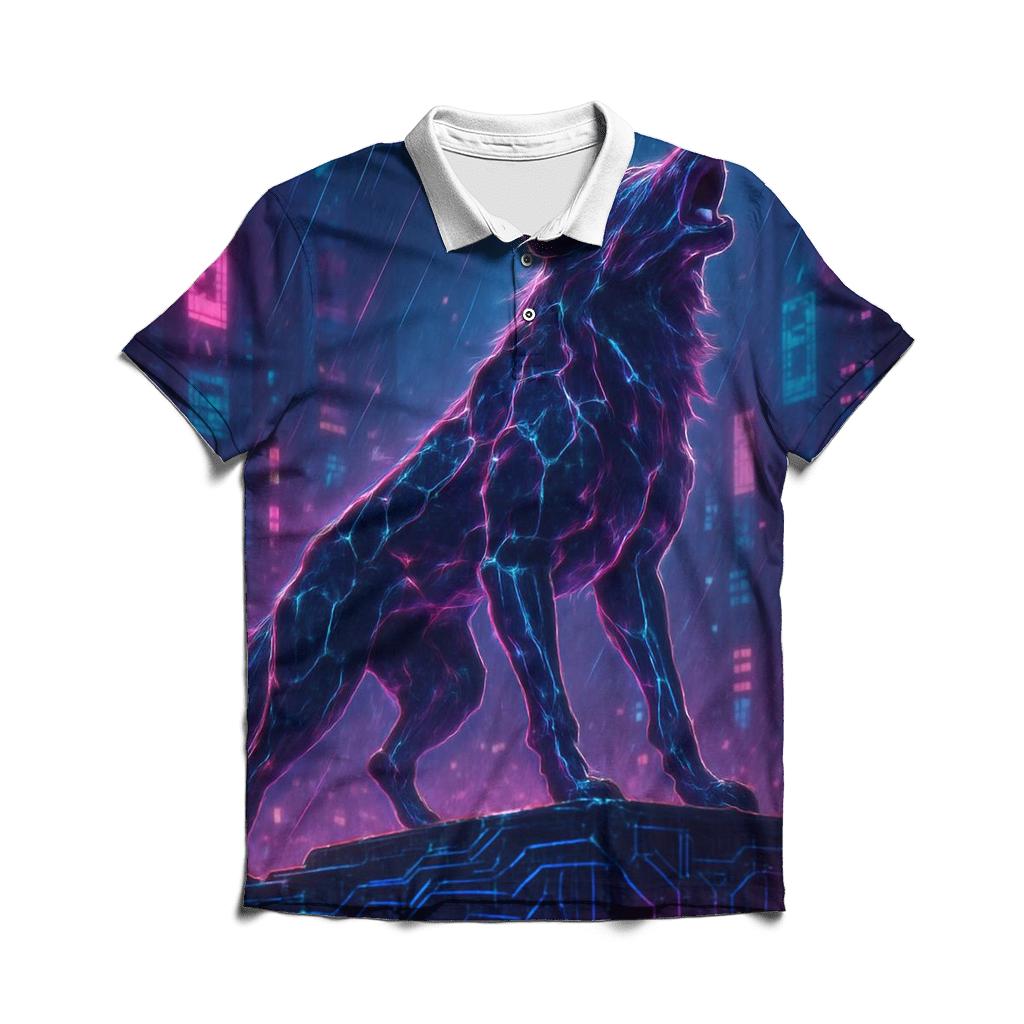 Chrome Circuit Howl custom polo shirts