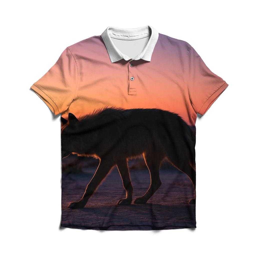 Desert Twilight Wanderer embroidered polo tops