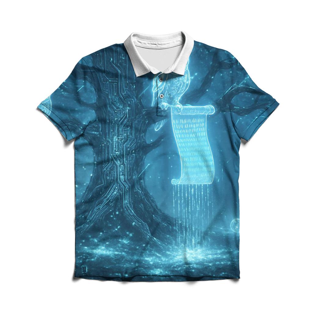 Binary Forest Sentinel personalized polo shirts