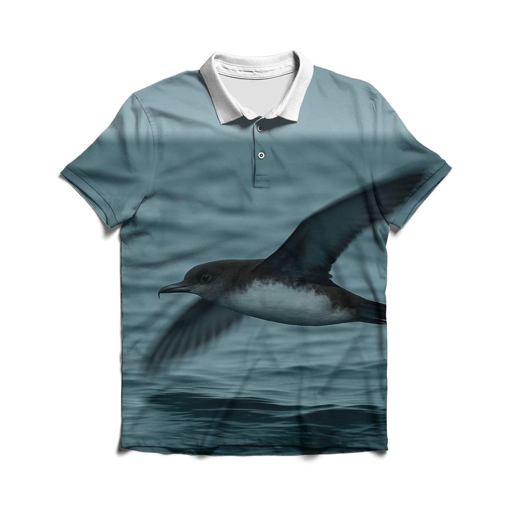 Pelagic Shearwater Glide embroidered polo tops