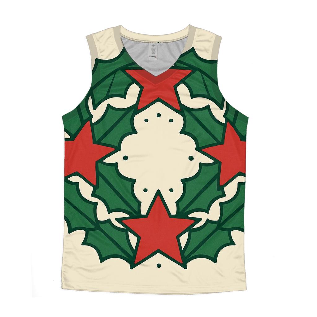 Starry Wreath Geometry graphic print tank tops