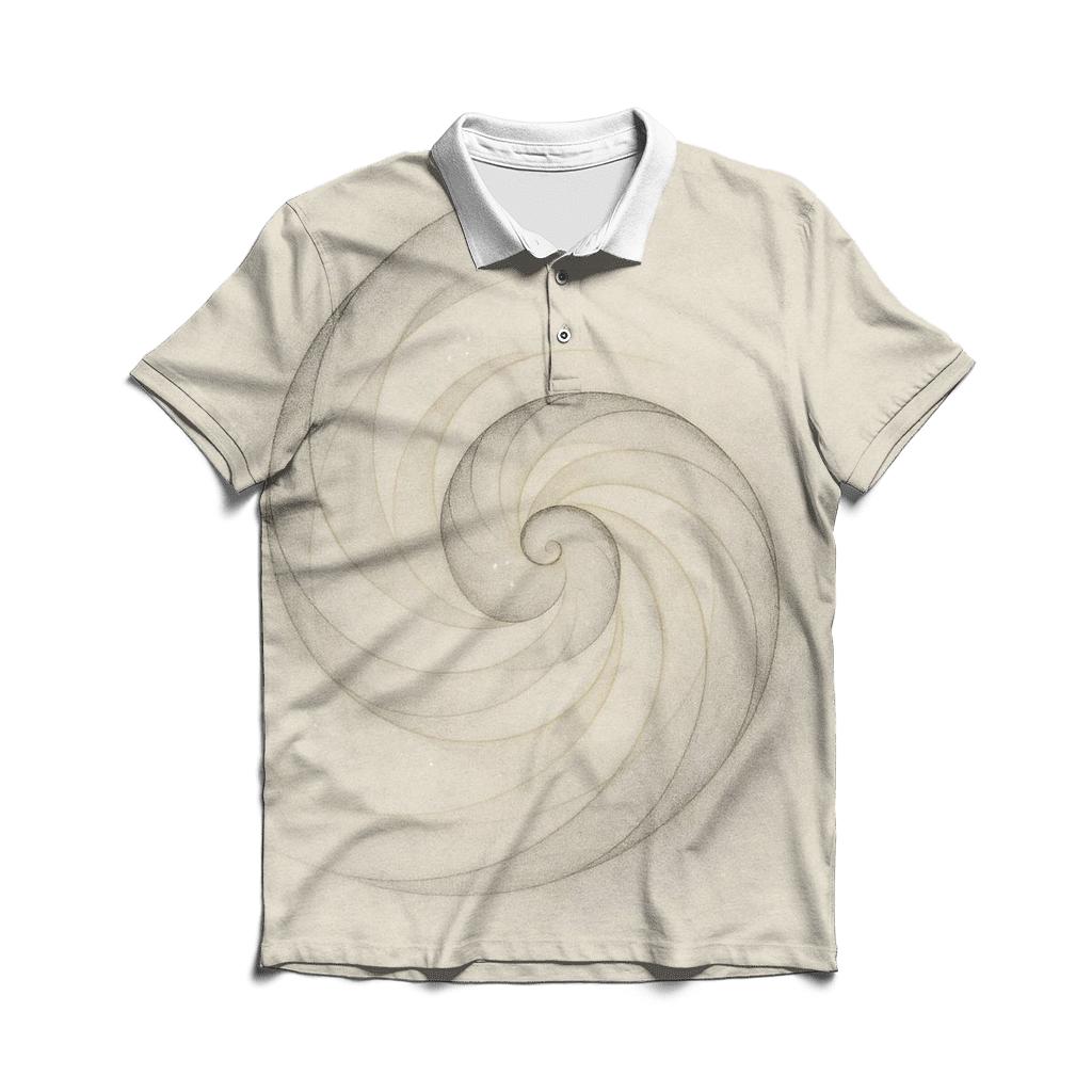 Breath Of Light Spiral casual sports polo shirts