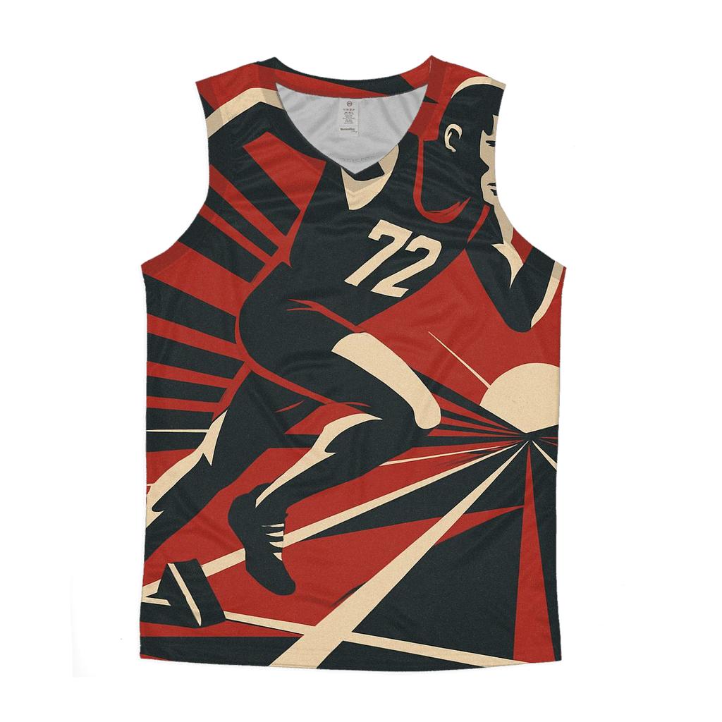 Track Sprint Start Geometry cotton sleeveless tops