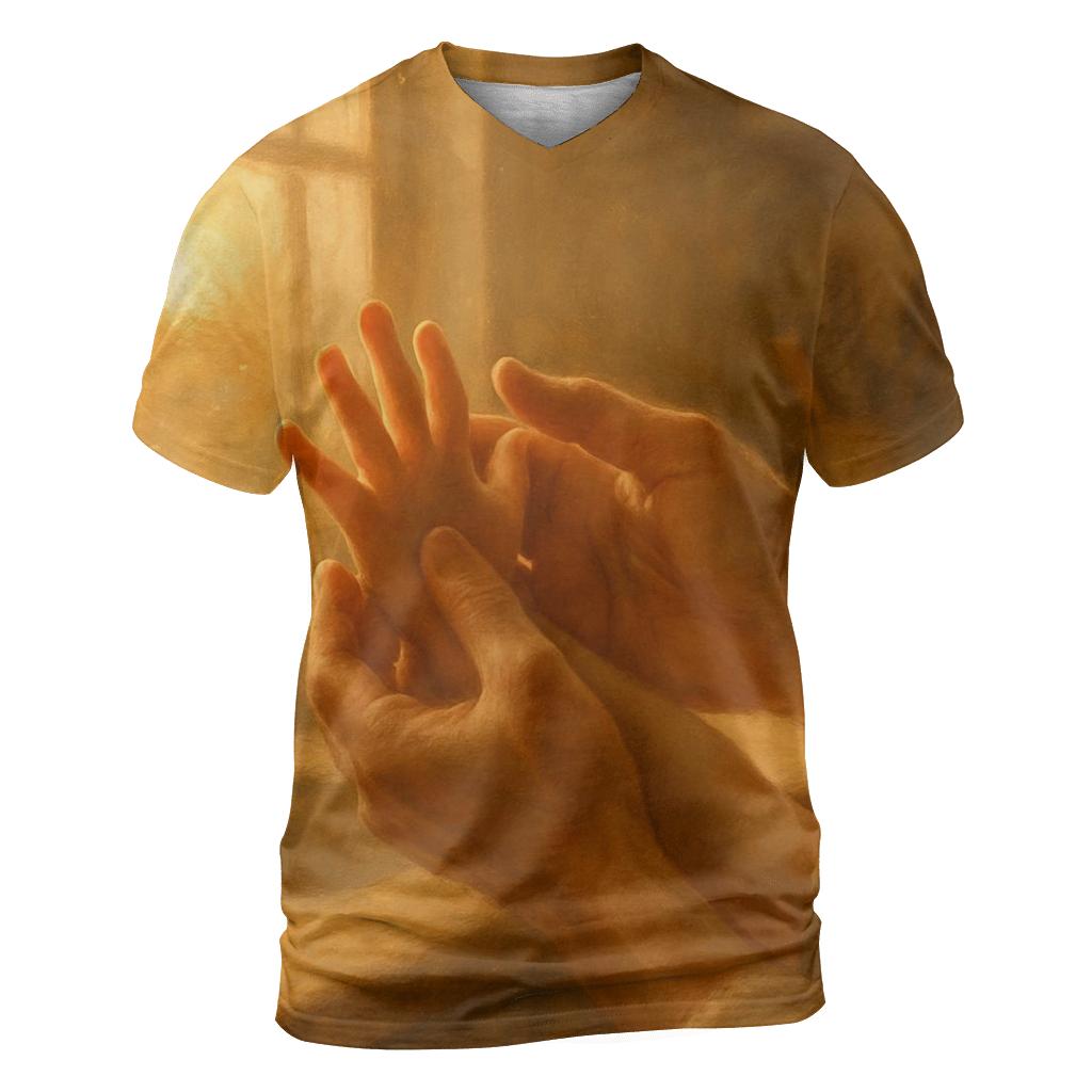 Hands That Build Tomorrow statement graphic shirts