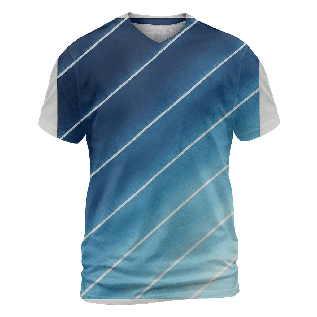 Indigo Arashi Diagonals unique graphic print tees