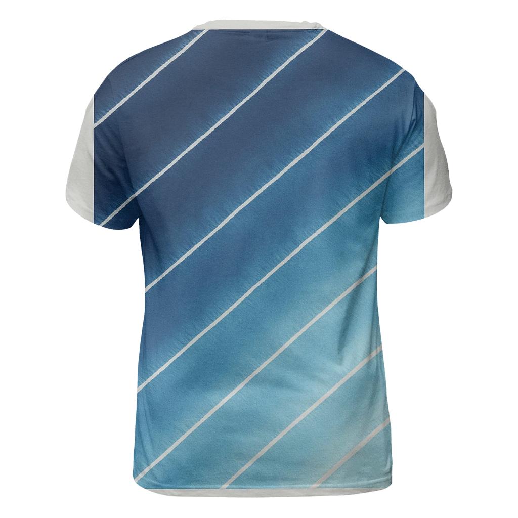 Indigo Arashi Diagonals unique graphic print tees