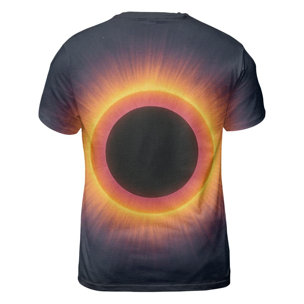 Eclipse Corona Rings artistic all-over print tops