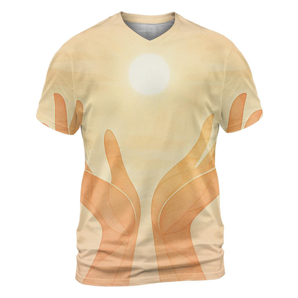 Open Hands Of Dawn statement graphic shirts