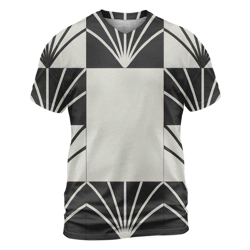 Filter Grid creative print fashion shirts