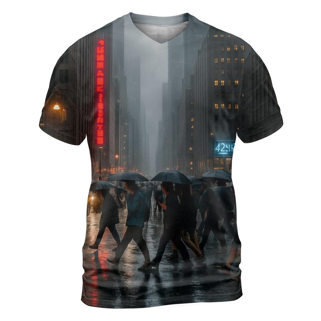Concrete Canyon Rain Rush unique graphic print tees