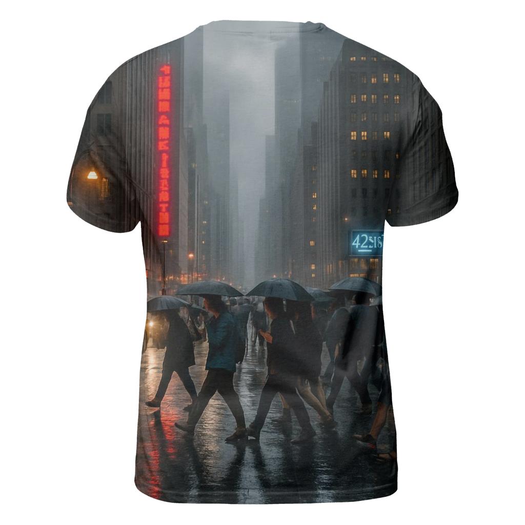 Concrete Canyon Rain Rush unique graphic print tees