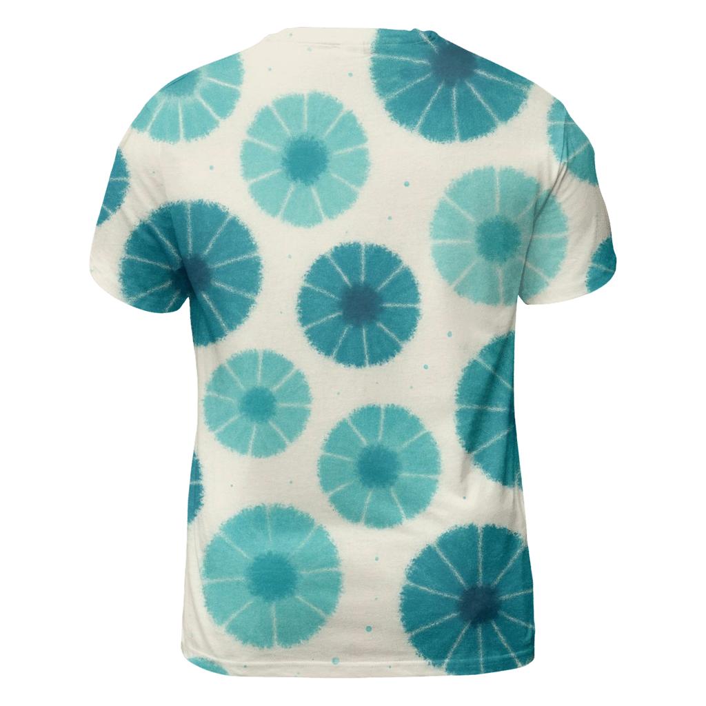 Kumo Rosette Cluster vibrant all-over design tees