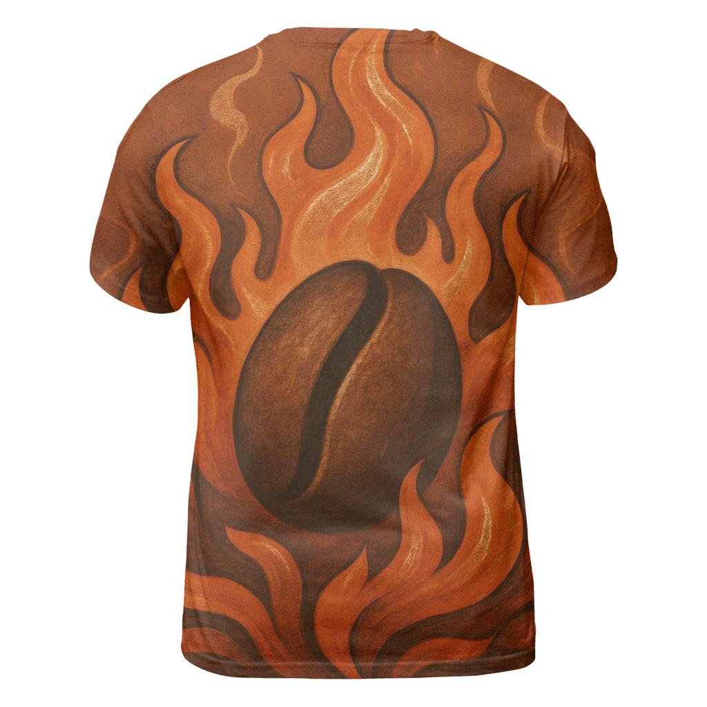 Roast Flame artistic all-over print tops