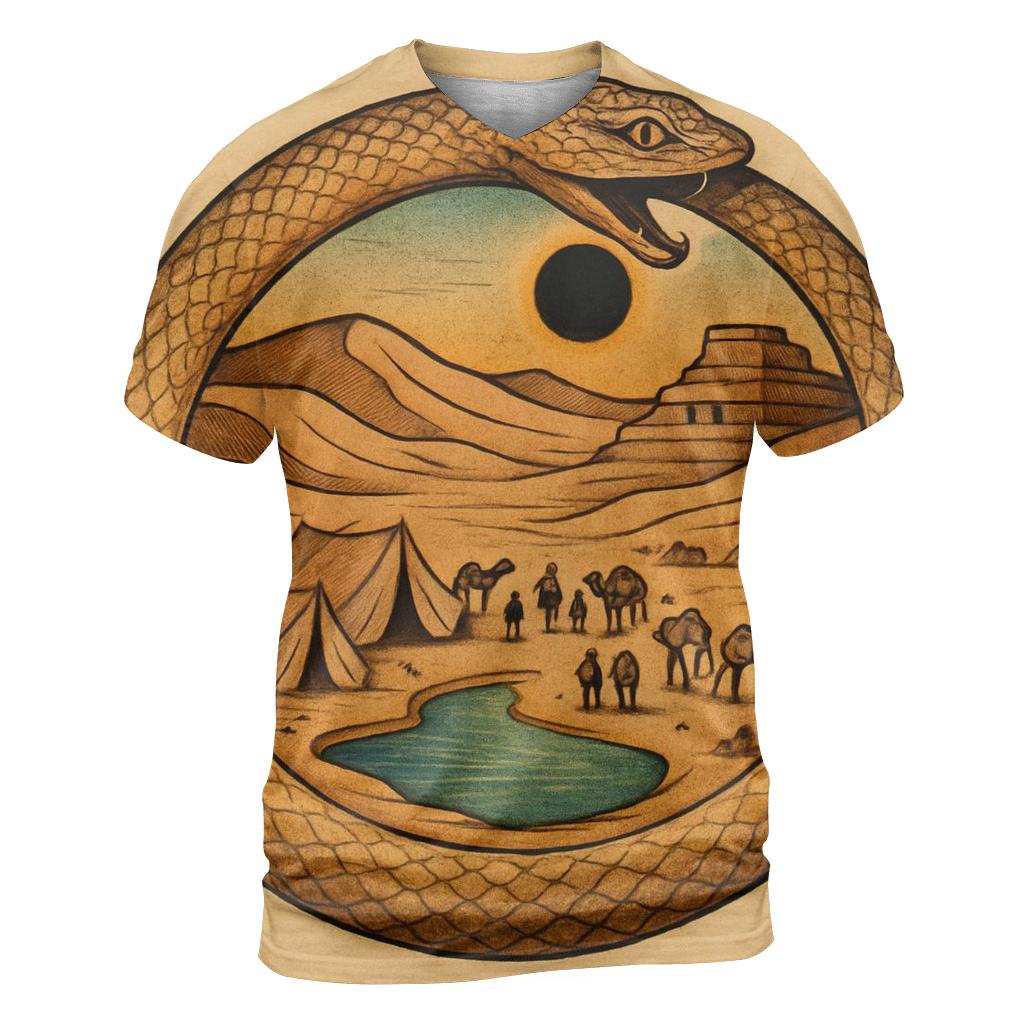 Desert Mirage Ouroboros Caravan trendy printed shirt styles