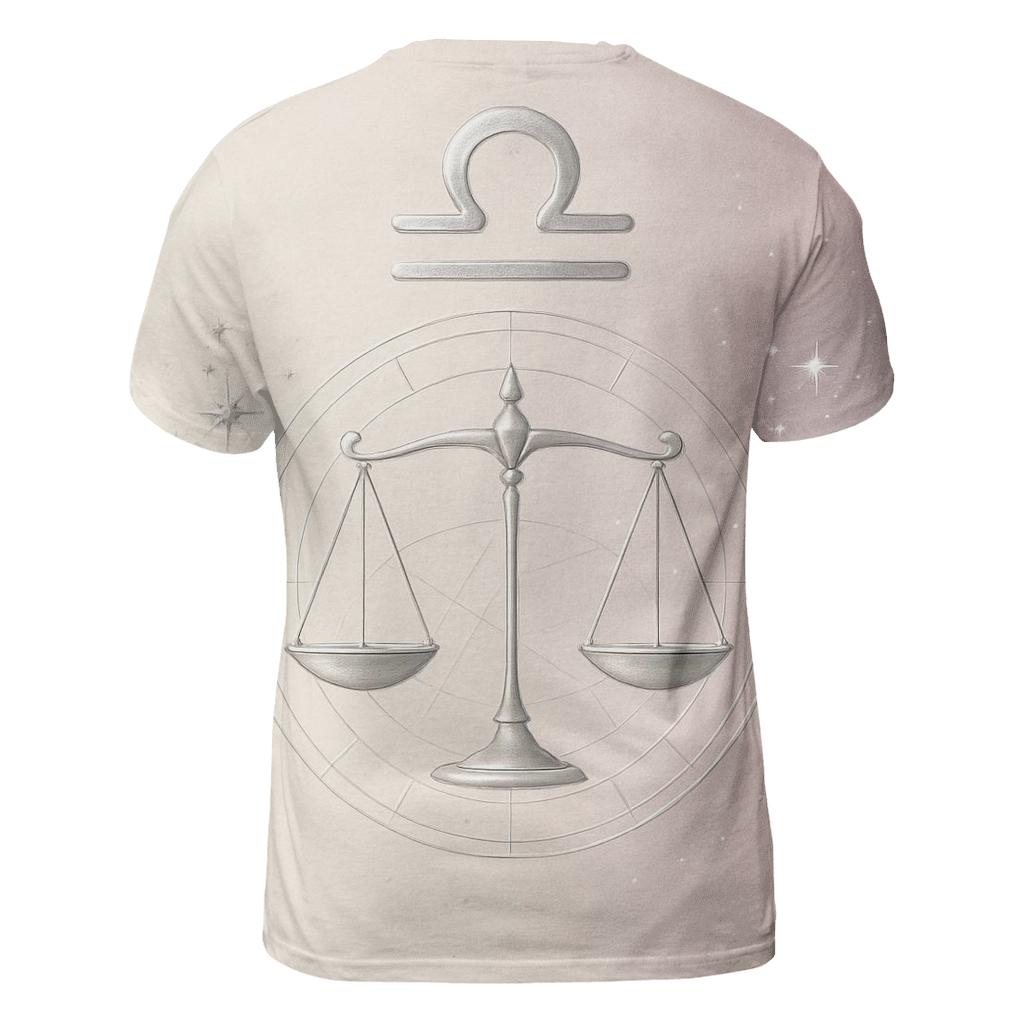Libra Scales Balance Symbol unique graphic print tees