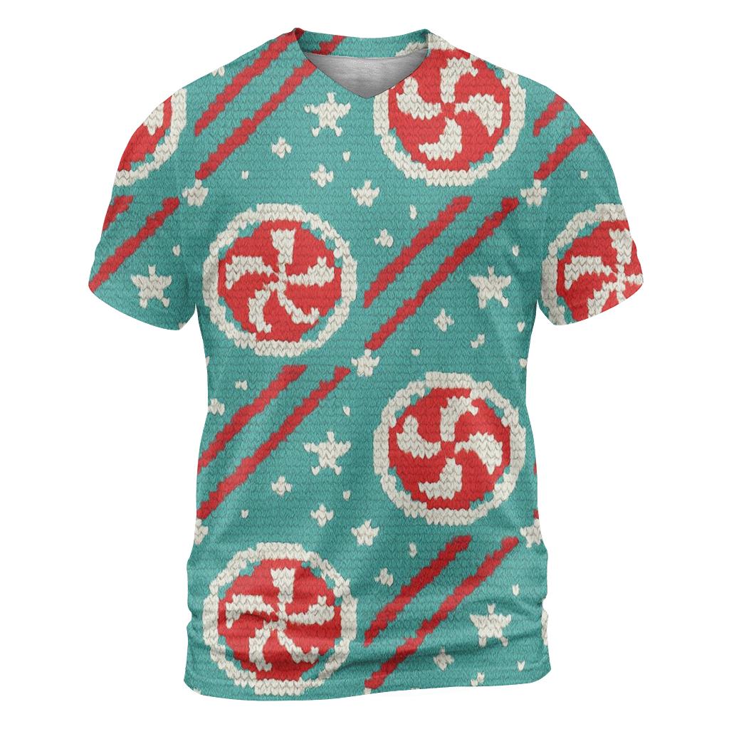 Peppermint Stripe Burst Design designer pattern shirts