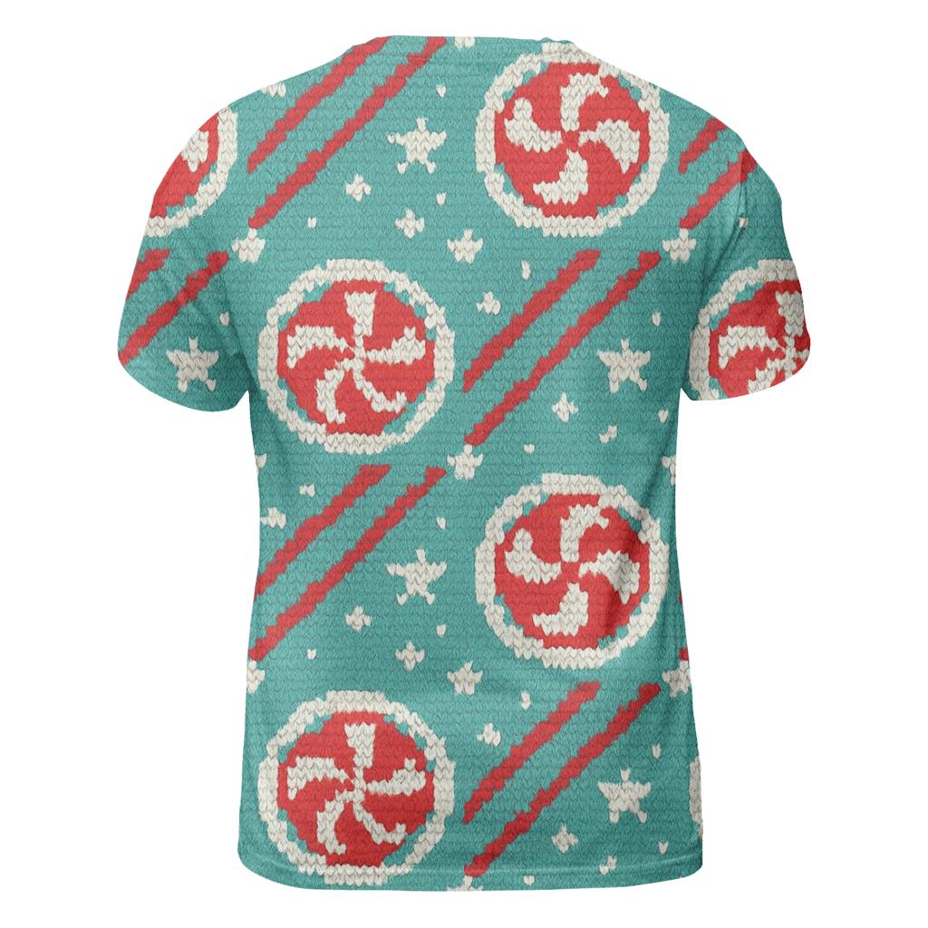 Peppermint Stripe Burst Design designer pattern shirts