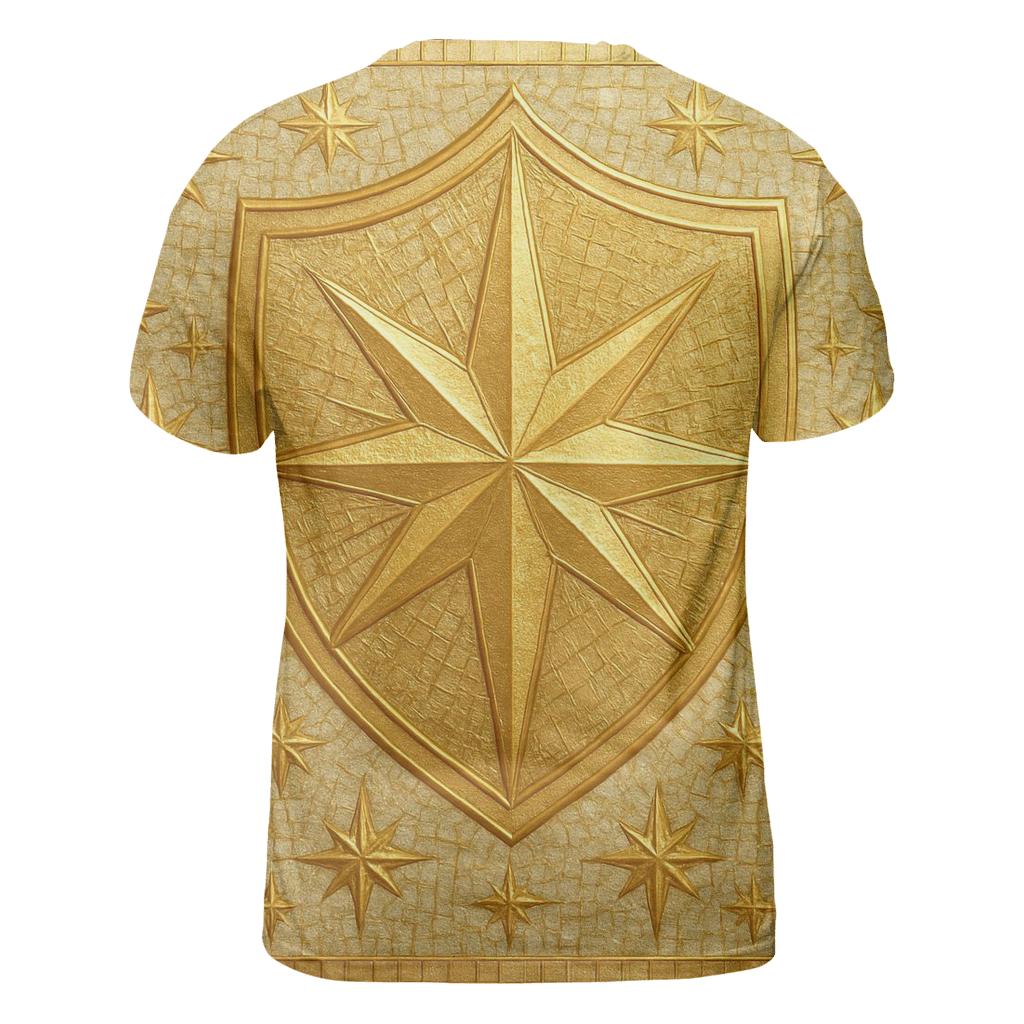 Gilded Star Mosaic trendy printed shirt styles