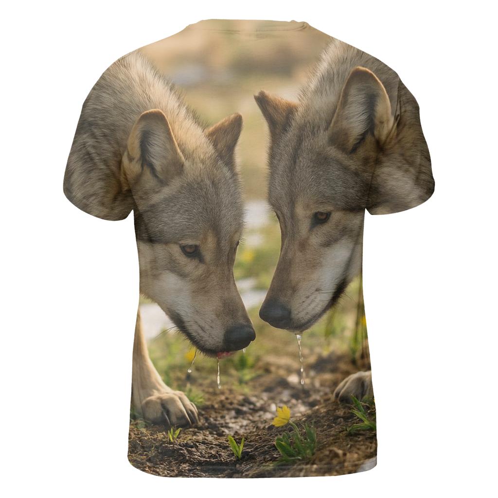 Snowmelt Tracking Pair unique graphic print tees