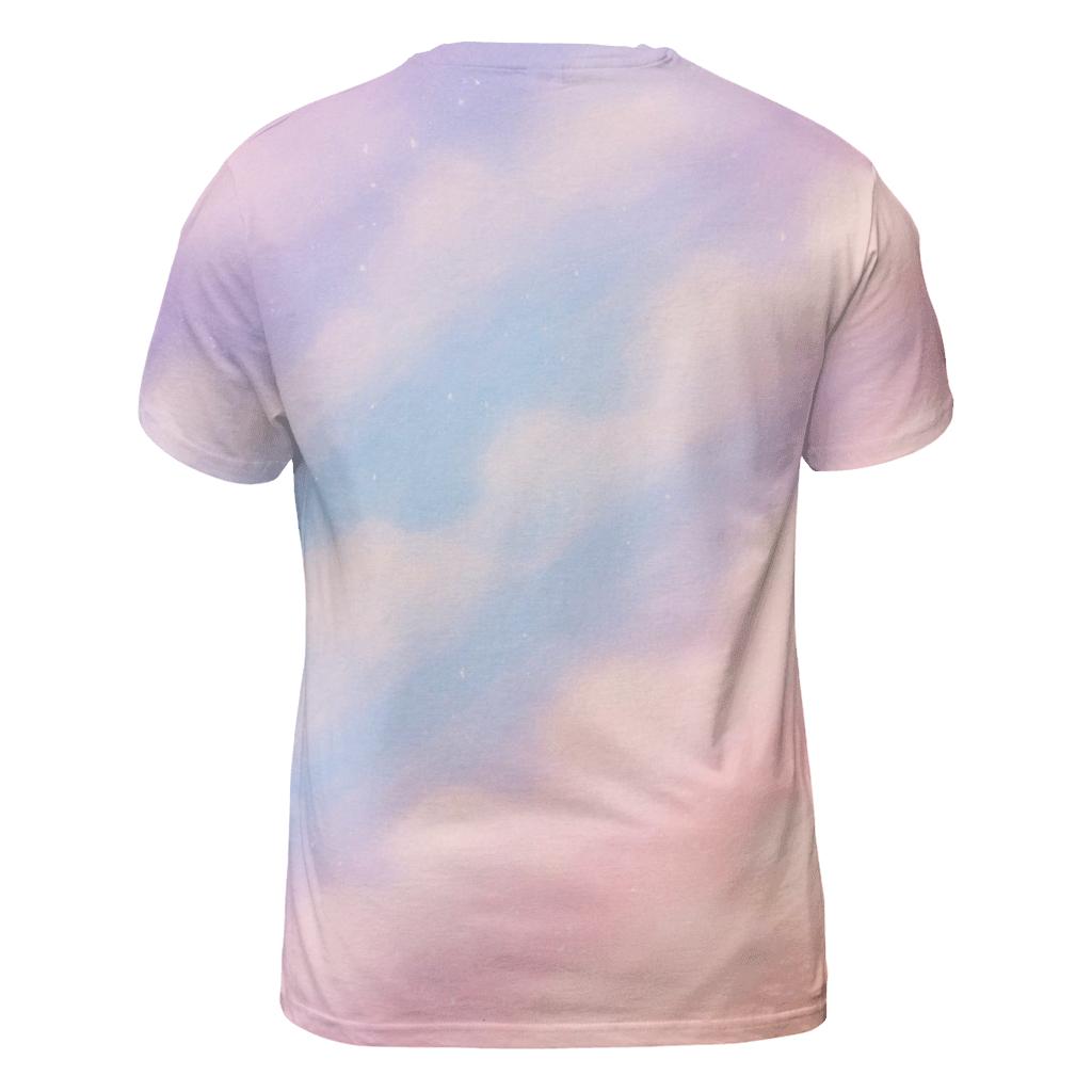 Candy Cloud Drift vibrant all-over design tees