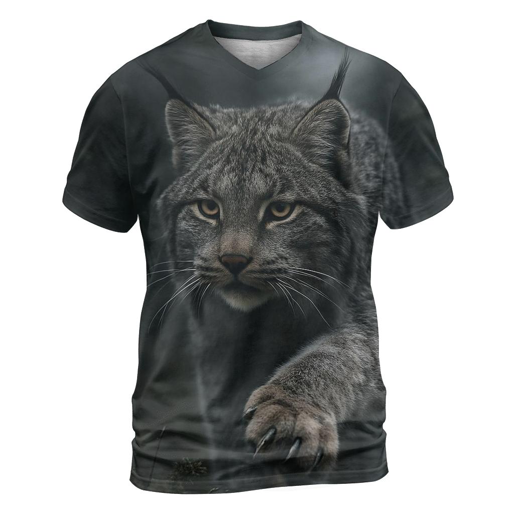 Boreal Lynx Ambush statement graphic shirts