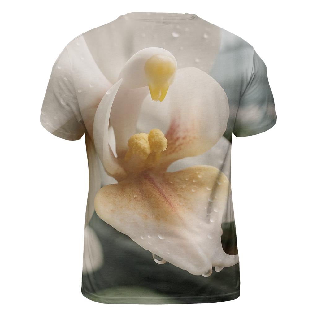 Greenhouse Orchid Pollination Close Up trendy printed shirt styles