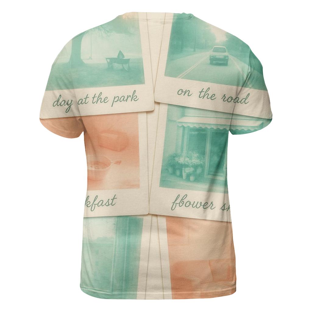 Polaroid Film Frame Collage statement graphic shirts