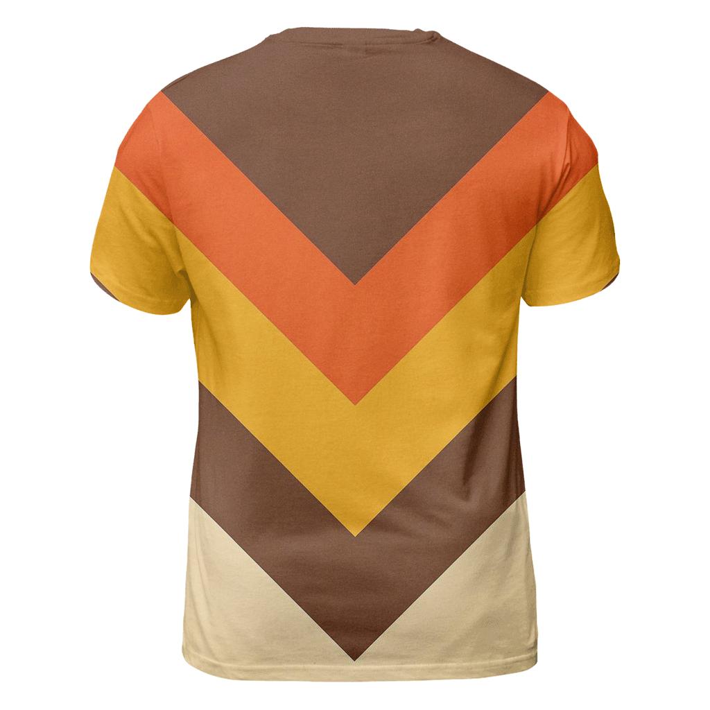 Solar Flare Chevron artistic all-over print tops