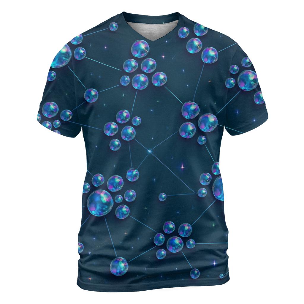 Iridescent Gem Constellation personalized full print shirts