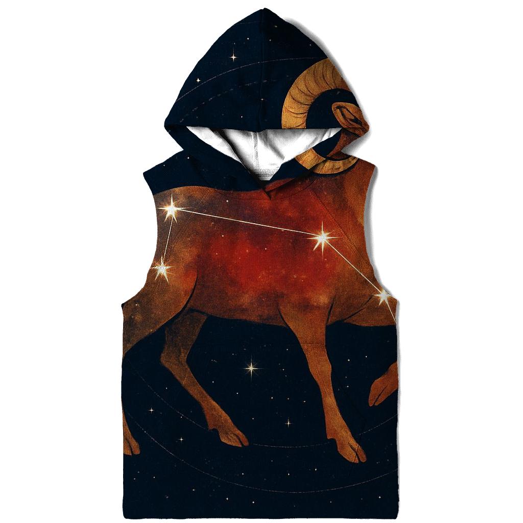 Celestial Aries Constellation Map lightweight hoodies