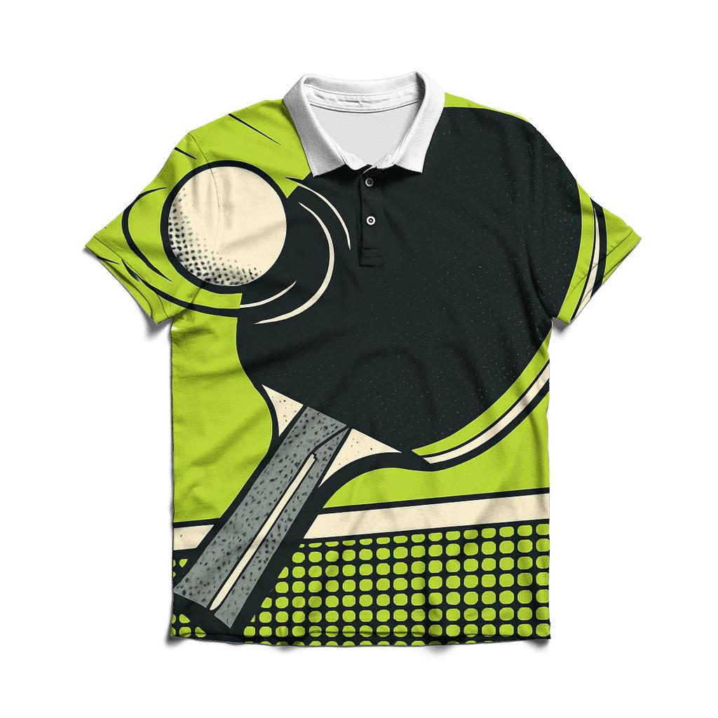 Table Tennis Precision Pop custom polo shirts