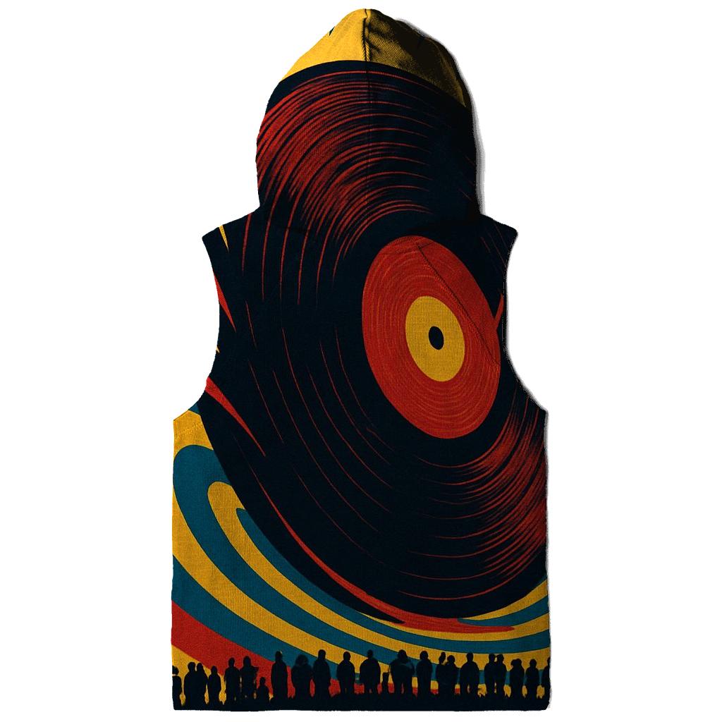 Vinyl Wave Monument printed hoodies