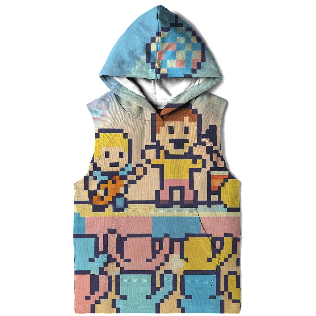 Pixel Pop Stage premium hoodies