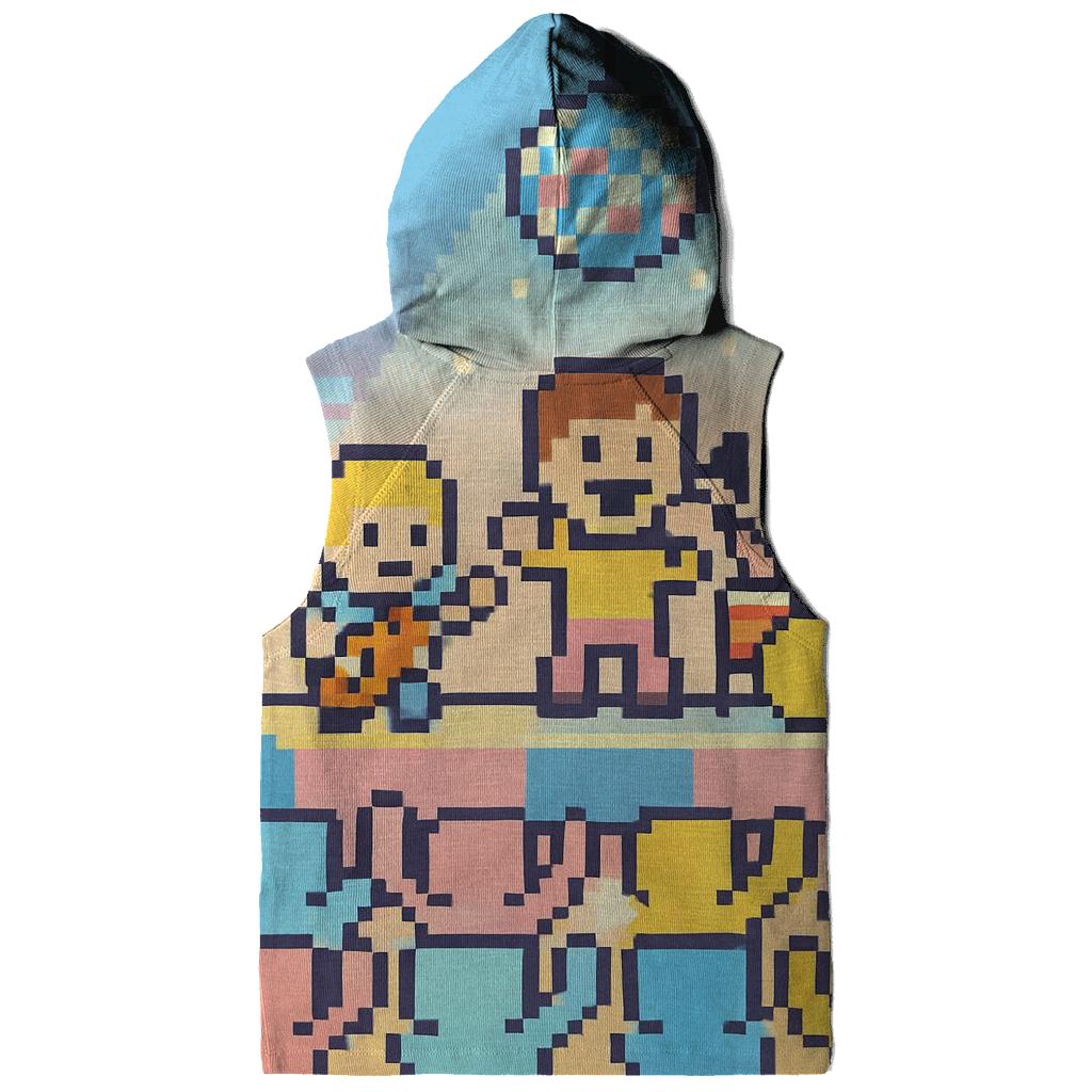 Pixel Pop Stage premium hoodies