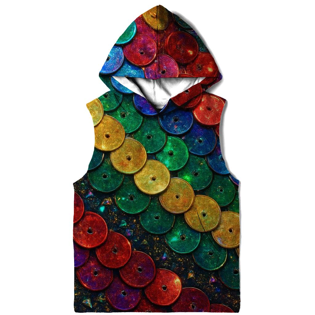 Prismatic Sequin Tide lightweight hoodies
