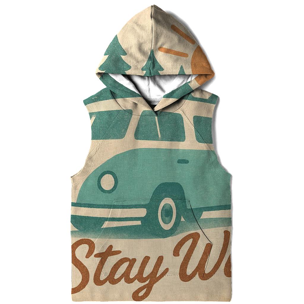 Vintage Camping Camper Van Poster pullover hoodies