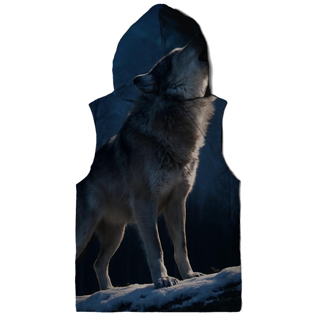 Night Howl Over Taiga printed hoodies