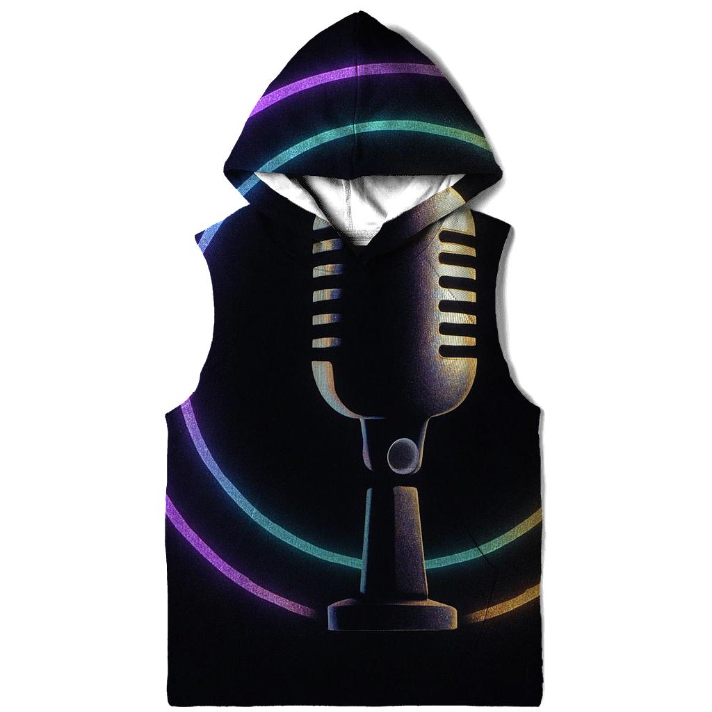 Microphone Neon Halo heavyweight hoodies