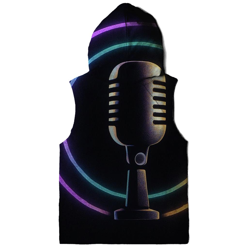 Microphone Neon Halo heavyweight hoodies