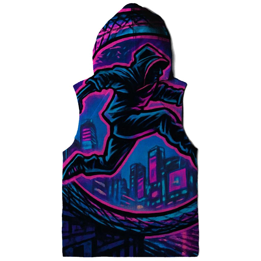 Neon City Ouroboros Runner printed hoodies