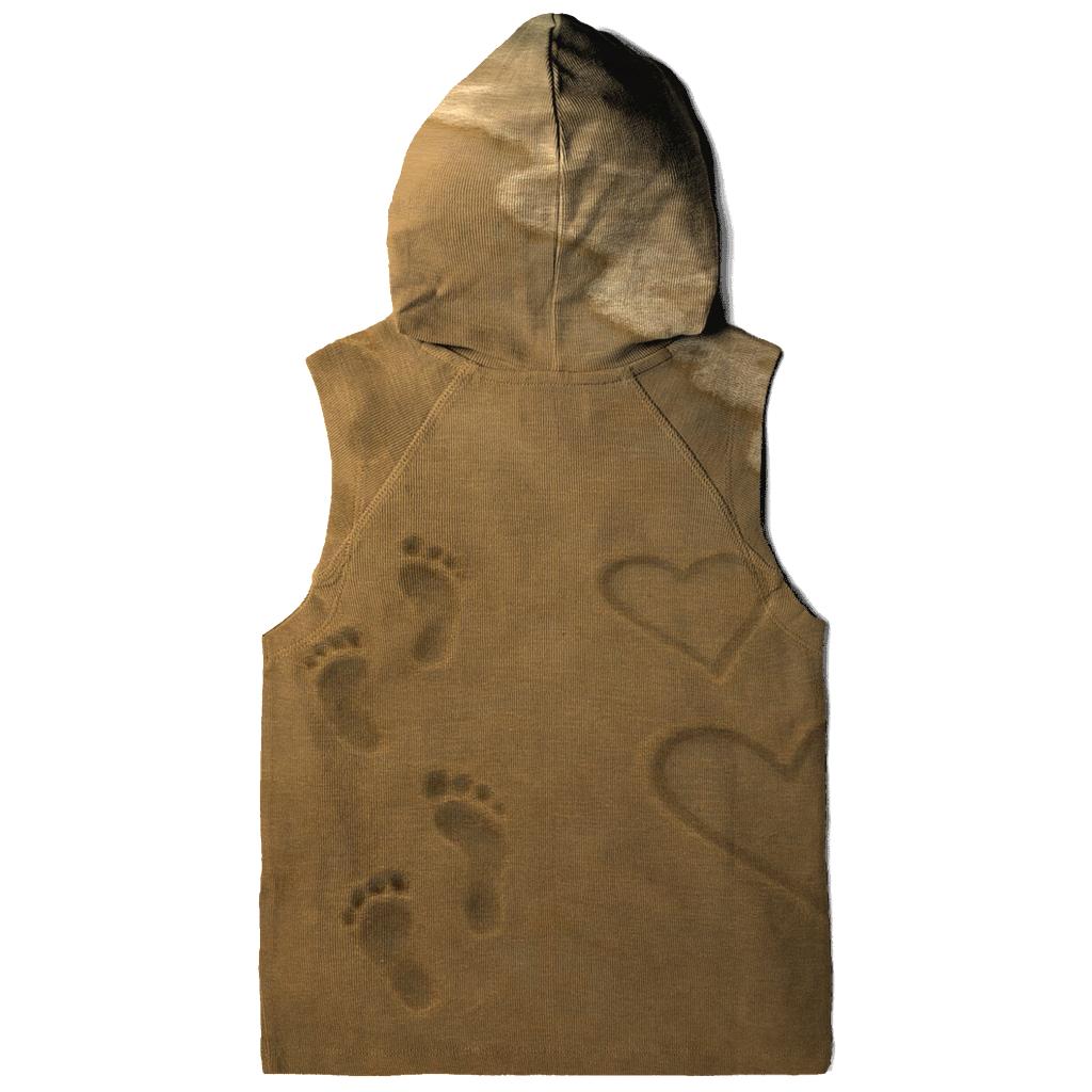 Footprints In The Heart zip-up hoodies