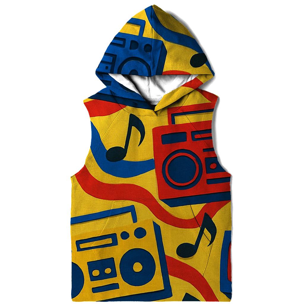 Boombox Pop Collage printed hoodies