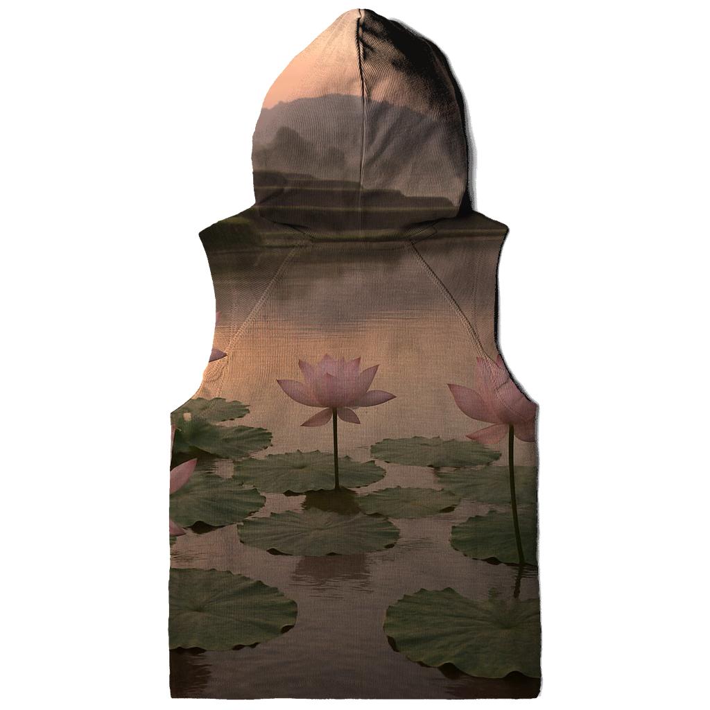 Rice Terrace Lotus Reflection heavyweight hoodies