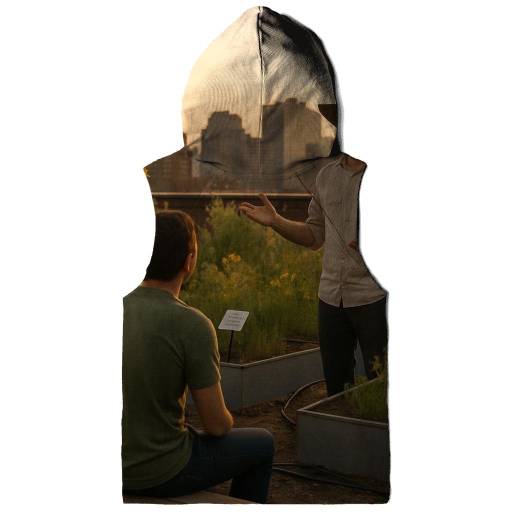 Rooftop Garden Sundown Lecture graphic hoodies