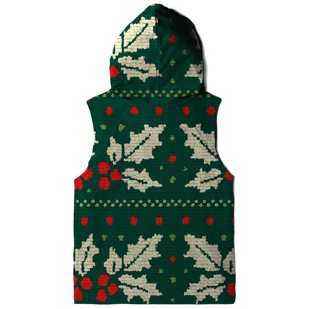 Holly Berry Dot Matrix Design graphic hoodies