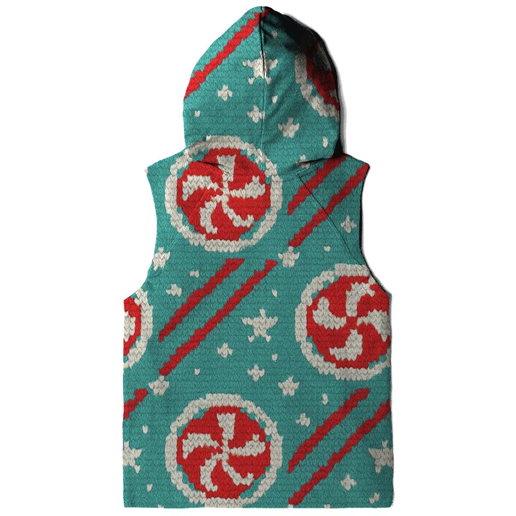 Peppermint Stripe Burst Design printed hoodies