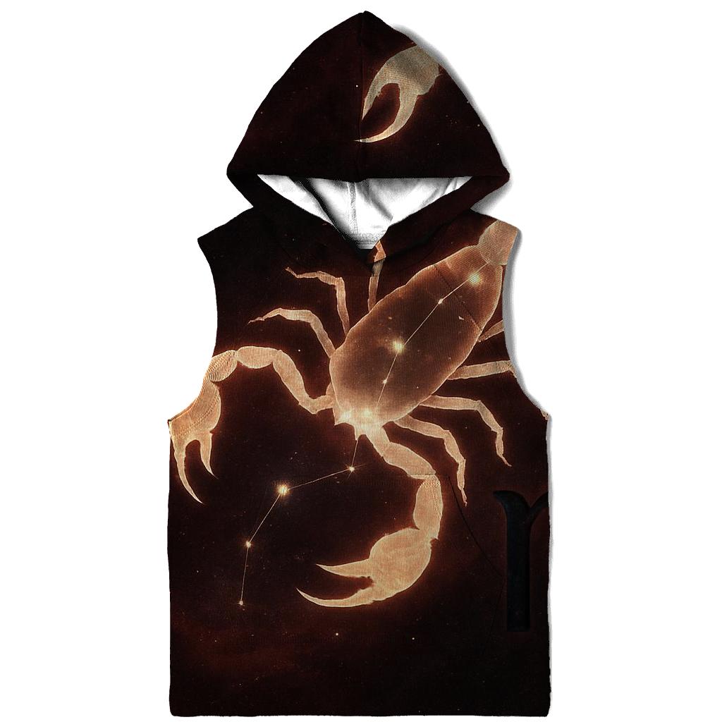 Scorpio Galactic Scorpion Design heavyweight hoodies