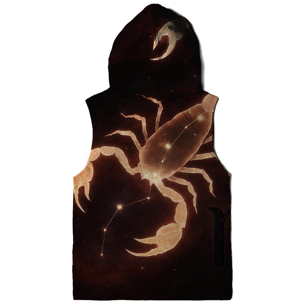 Scorpio Galactic Scorpion Design heavyweight hoodies